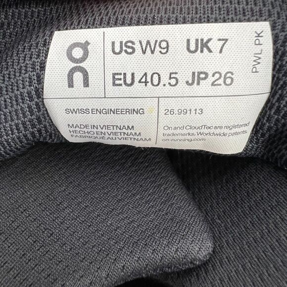 On Cloud Cloudnova Shoes 9 womens running sneakers phantom white 26.99113 - Picture 12 of 13